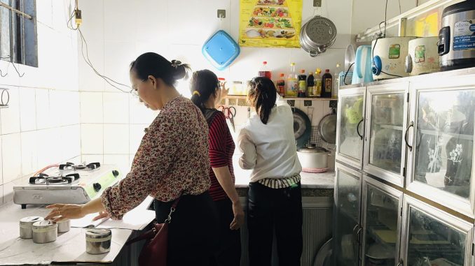 kiem tra ATTP an toàn thực phẩm tại các bếp ăn tập thể